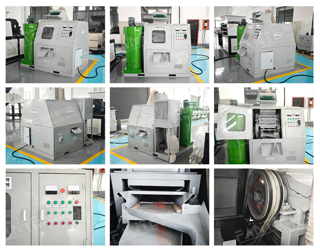 The copper wire granulator efficiently processes and recycles various types of copper wires and cables.