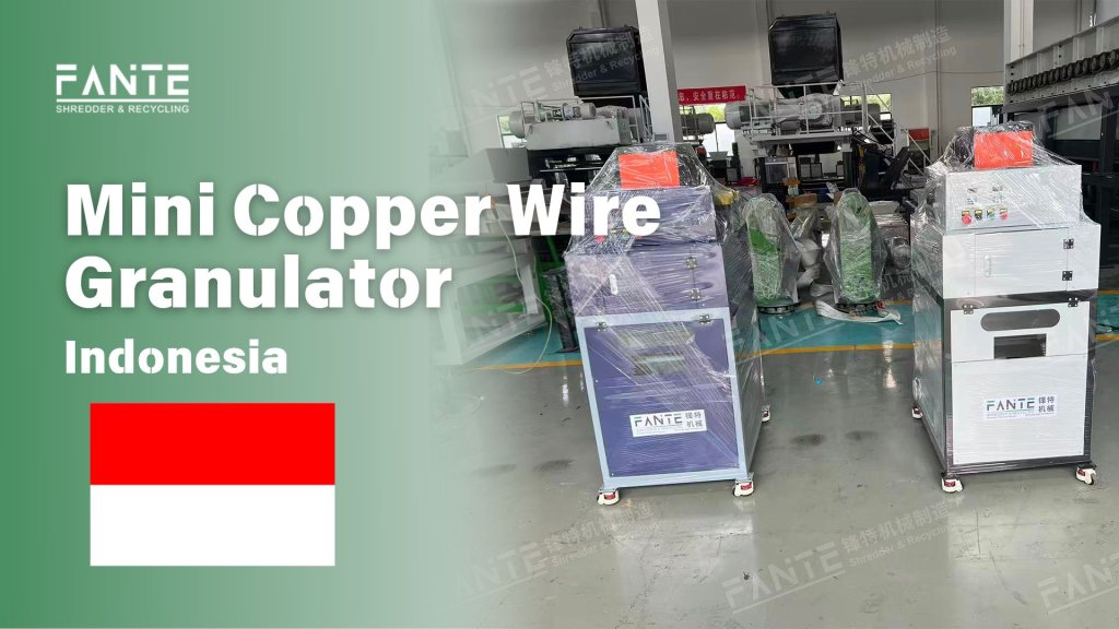 FTG-03 mini copper wire granulator shipped to Indonesia